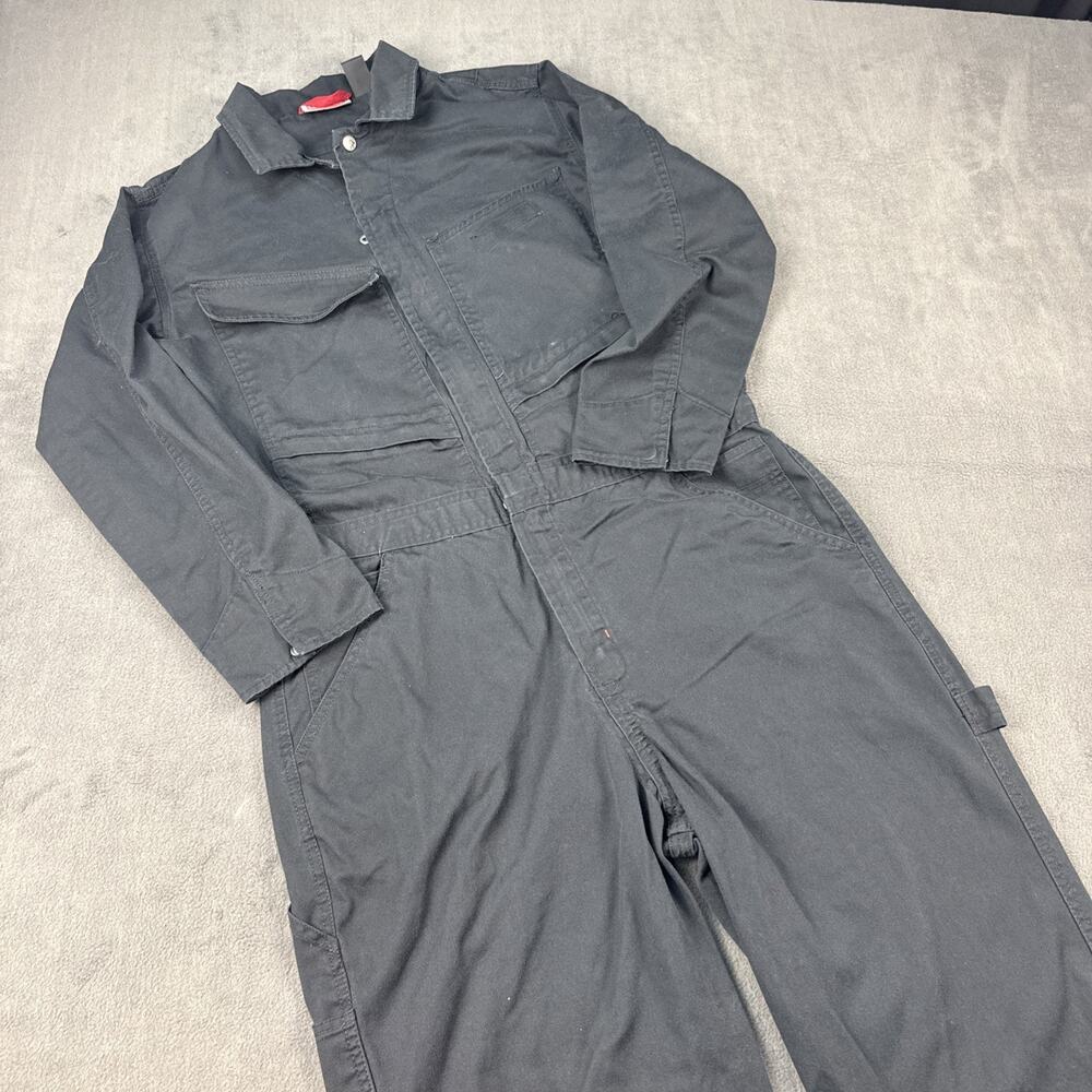 Craftsman Vintage Size Medium Black Jumpsuit Overalls Coveralls